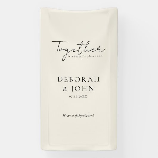 Banderoles Ensemble, c'est un bel endroit à vivre ! Élégant, (Verticale)