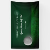 Banderoles Enterrement de vie de garçon de golfeur - Balle de (Vertical)