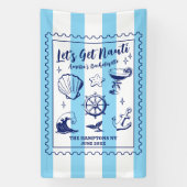 Banderoles Enterrement de vie de jeune fille à la plage Allon (Verticale)