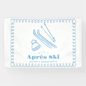 Banderoles Enterrement de vie de jeune fille Après Ski d'hive (Horizontal)