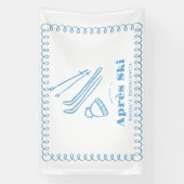 Banderoles Enterrement de vie de jeune fille Après Ski d'hive (Verticale)