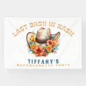 Banderoles Enterrement de vie de jeune fille Nashville Bash (Horizontal)