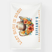 Banderoles Enterrement de vie de jeune fille Nashville Bash (Verticale)