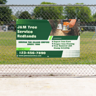 Banderoles Entrepreneur d'abattage d'arbres Arboriste Raveuse