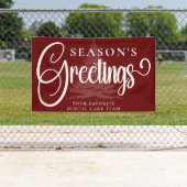 Banderoles Entreprise customisée Professionnel Noël Vinyl (En situation)