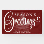 Banderoles Entreprise customisée Professionnel Noël Vinyl (Horizontal)