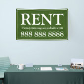 Banderoles Entreprise de location verte moderne (Salon professionnel)