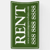 Banderoles Entreprise de location verte moderne (Vertical)