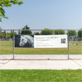 Banderoles Entreprise équestre QR Code Pet Photographie (Insitu)