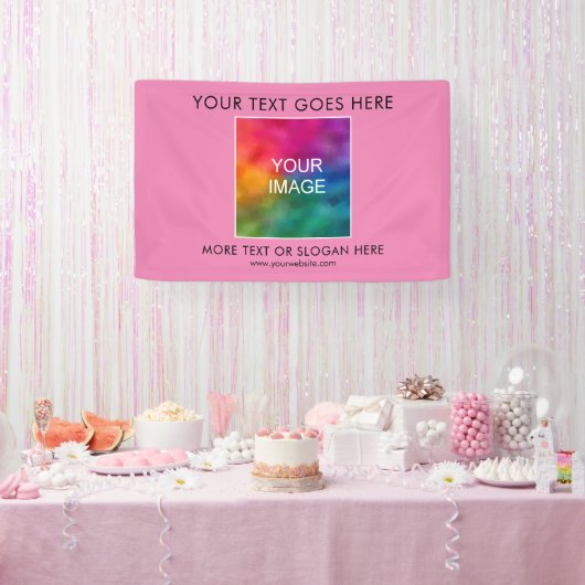 Banderoles Entreprise Logo Texte Ici Moderne Élégant (Fête)