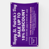 Banderoles Entreprise Saint Patrick Vente sur un rectangle po (Verticale)