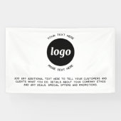 Banderoles Entreprise simple logo et texte (Horizontal)