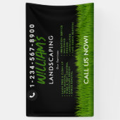 Banderoles Entretien de pelouse aménagement paysager services (Vertical)