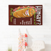 Banderoles Épicerie personnalisable/publicité de promo (En situation)