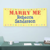 Banderoles Épouse-moi ! (Salon professionnel)