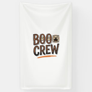 Banderoles Équipage Boo Modèle de chemise gravé Halloween vin
