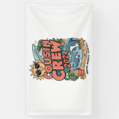 Banderoles Équipage de couture 2024 Vacances été Plage Voyage (Vertical)