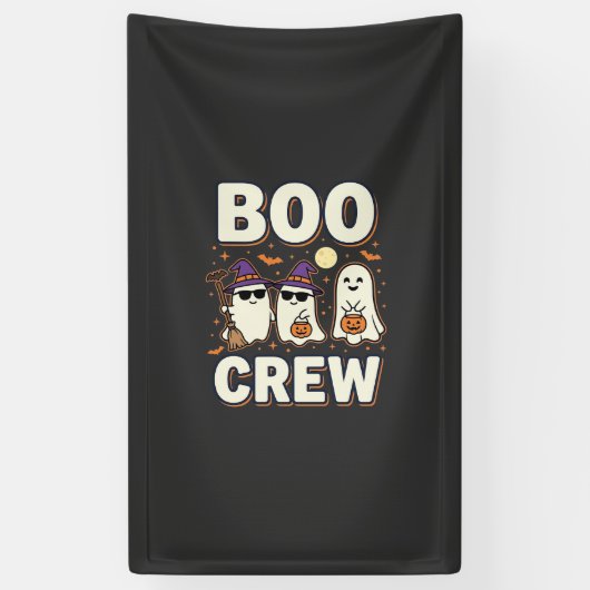Banderoles Équipe Boo fantômes de Halloween Conception vector (Vertical)