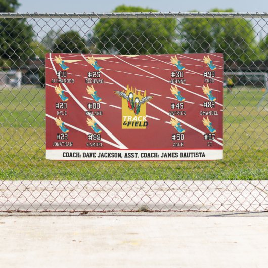 Banderoles Équipe d'athlétisme (En situation)