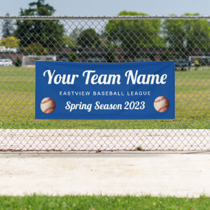 Banderoles Équipe de baseball couleur personnalisée
