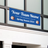 Banderoles Équipe de baseball couleur personnalisée (Bâtiment extérieur)