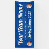 Banderoles Équipe de baseball couleur personnalisée (Vertical)