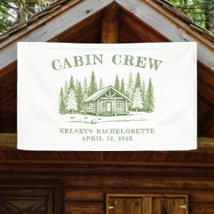 Banderoles Équipe de Cabine Green Camp Enterrement de Vie de