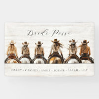 Équipe de Fille de Mariée Cowgirl Rustique pour En