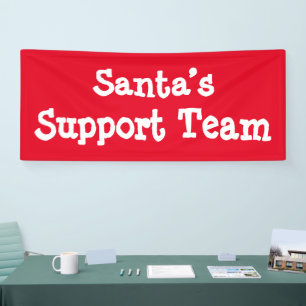 Banderoles Équipe de support père Noël