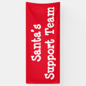 Banderoles Équipe de support père Noël (Vertical)
