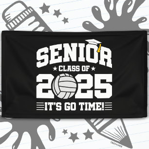 Banderoles Équipe de volleyball Classe 2025 Graduation Senior
