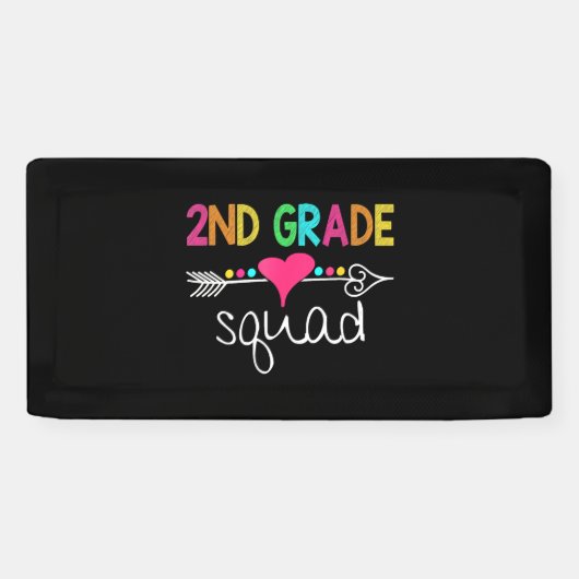 Banderoles Équipe d'élèves de 2e année Deuxième équipe d'ense (Horizontal)