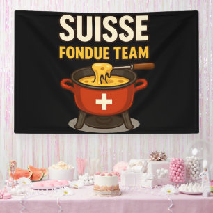 Banderoles équipe suisse de fondue