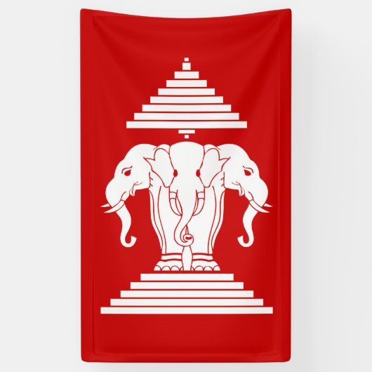 Banderoles Erawan trois a dirigé le Laotien (Vertical)