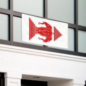 Banderoles Erawan: Trois éléphants en tête Lao / Drapeau Laos (Bâtiment extérieur)