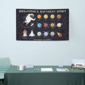 Banderoles Espace Astronaut Nom personnalisé Typographie Cool (Salon professionnel)