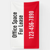 Banderoles Espace bureau pour le numéro de téléphone de locat (Vertical)