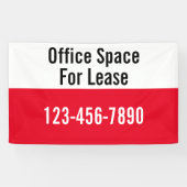 Banderoles Espace bureau pour le numéro de téléphone de locat (Horizontal)