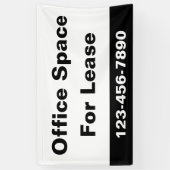 Banderoles Espace bureau pour location Numéro de téléphone pr (Vertical)
