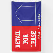 Banderoles Espace commercial personnalisé pour la location (Vertical)