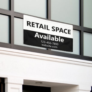 Banderoles Espace de vente Disponible Numéro de téléphone Sit