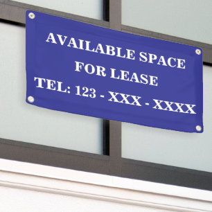 Banderoles Espace disponible à la location personnalisable
