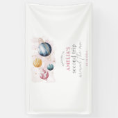 Banderoles Espace extra-atmosphérique Fille Anniversaire Gala (Vertical)