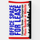 Banderoles Espace Office personnalisé pour le panneau de loca (Vertical)