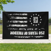 Banderoles Esprit américain durable pour le 250e anniversaire (Dehors)