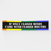 Banderoles Esprit fermé Bouches fermées Gay pride (Horizontal)