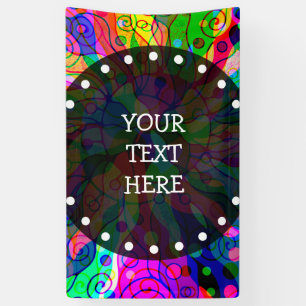 Banderoles Esquisse Imaginaire Art - Neon Abstrait Maj 1