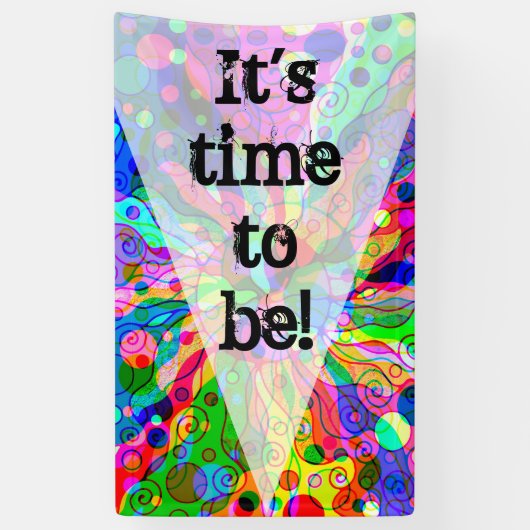 Banderoles Esquisse Imaginaire Art - Neon Abstrait Maj 1 (Vertical)