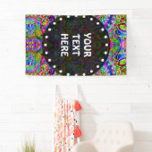 Banderoles Esquisse Imaginaire Art - Neon Abstrait Maj 3 (En situation)