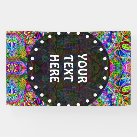 Banderoles Esquisse Imaginaire Art - Neon Abstrait Maj 3 (Horizontal)